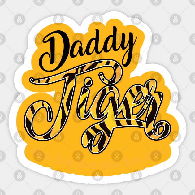 Dady Tiger - Doo doo doo Sticker by MandaTshirt